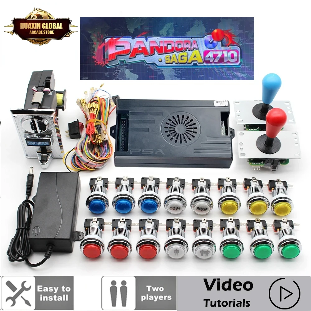 2 Pemain 4710 In 1 Pandora Sag - Trackball Controller Arcade ulasan dan harga