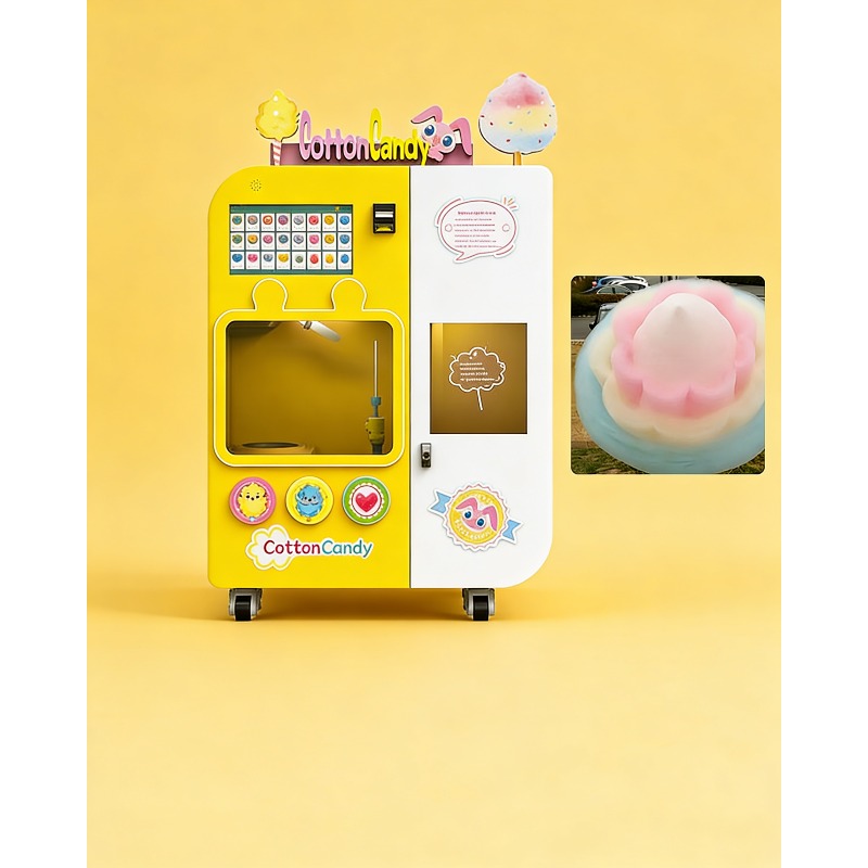 Mesin Penjual Permen Kapas Oto - Arcade Vending & Laundry ulasan dan harga