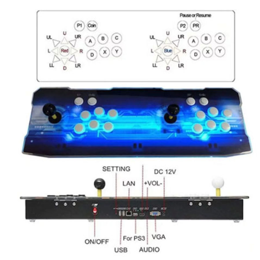 Konsol Arcade Pandora Box EX2, - Trackball Controller Arcade ulasan dan harga